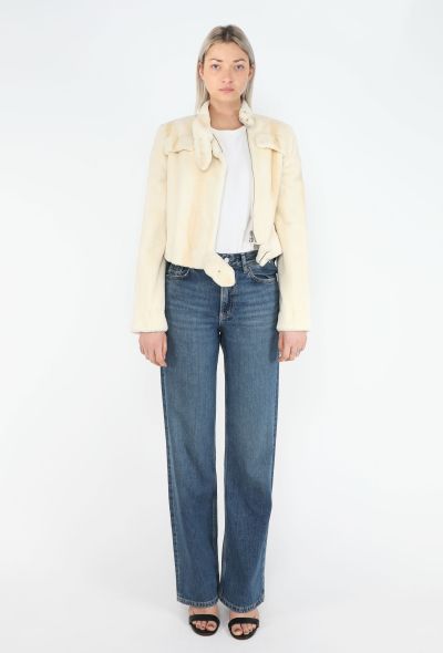 Valentino Early 2000s Belted Mink Fur Jacket - 2