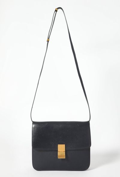 Céline Large Navy Classic Box Bag - 1 Céline Large Navy Classic Box Bag - 1