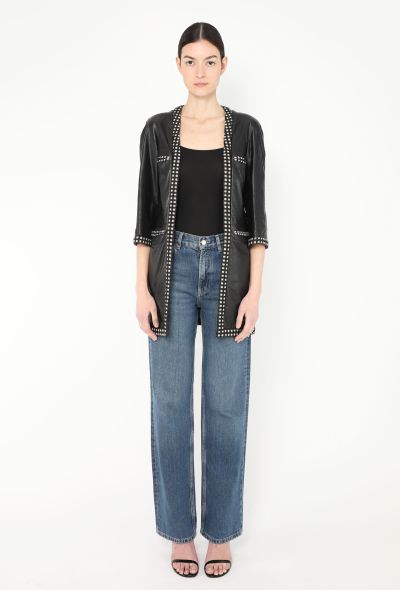 Chanel '90s Lamé Tweed Leather Jacket - 2 Chanel '90s Lamé Tweed Leather Jacket - 2