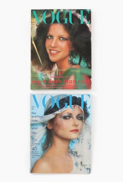 VOGUE UK 1975 April Double Issue Set - 1 VOGUE UK 1975 April Double Issue Set - 1