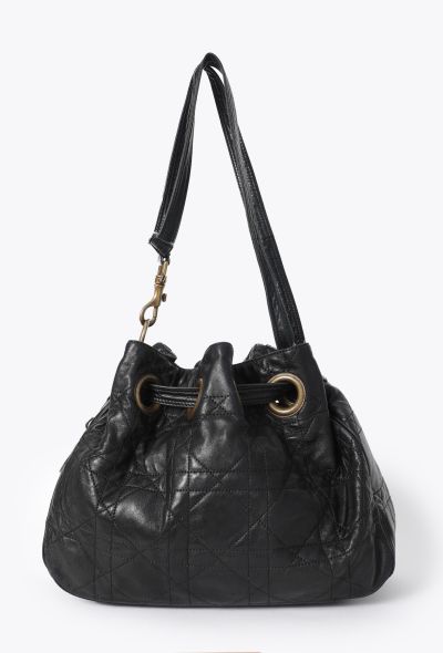 Dior Vintage Cannage Drawstring Bucket Bag - 1