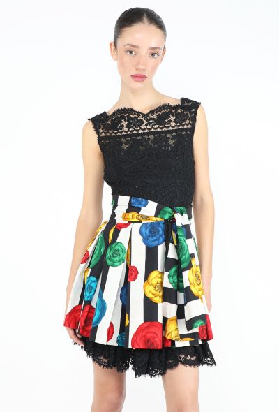 Chanel RARE S/S 1988 Guipure Pleated Camélia Dress - 1