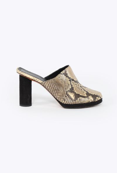 Céline Pre-Fall 2017 Snakeskin Mules - 1