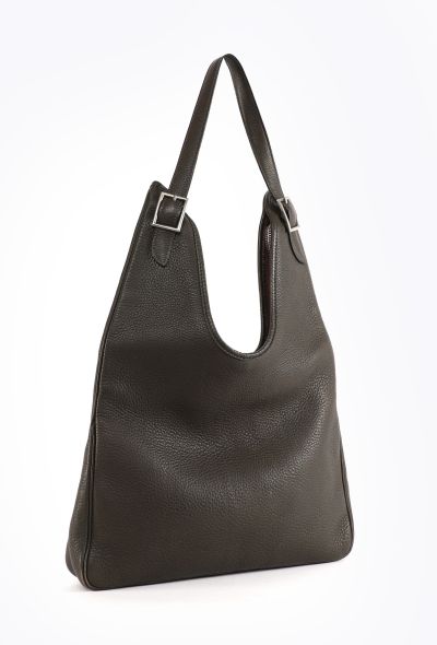 Hermès Vert Loden Taurillon Clémence Massai PM - 2