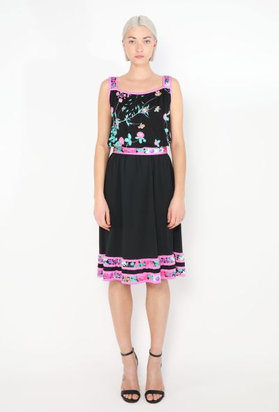 Leonard '80s Floral Belted Dress - 1 Leonard '80s Floral Belted Dress - 1