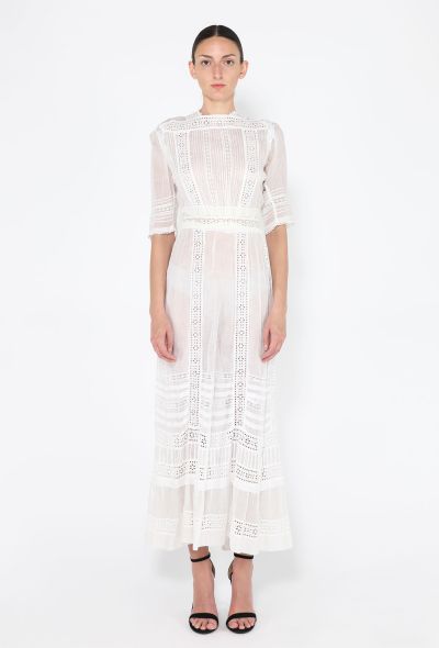 Antique Broderie Anglaise Dress - 1