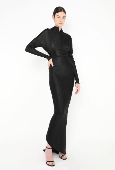 Alaïa STUNNING F/W 1986 Ruched Bodycon Gown - 1 Alaïa STUNNING F/W 1986 Ruched Bodycon Gown - 1