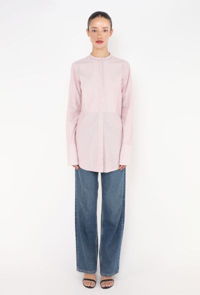 Céline 2015 Textured Cotton Bib Shirt - 1