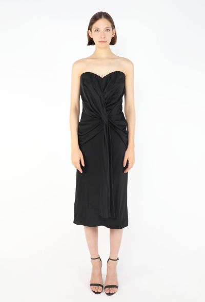 Dior Charmeuse Draped Bustier Dress, 2008 - 1