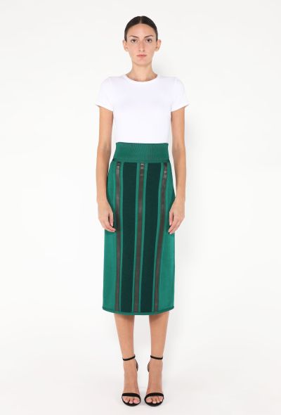Hermès Resort 2025 Leather Panel Skirt - 1