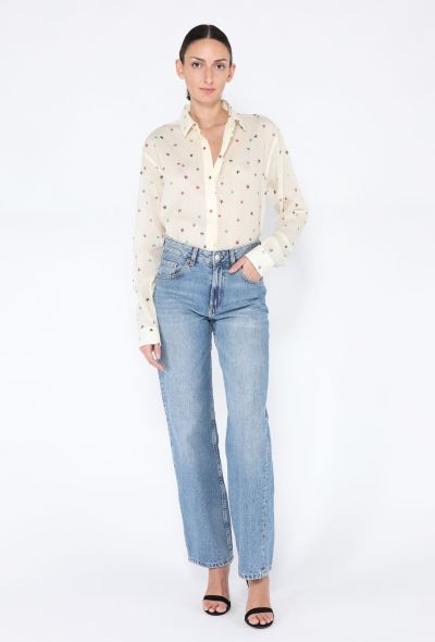 Saint Laurent Spring 2019 Printed Button Down - 2