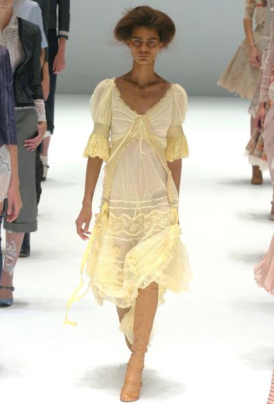                             RARE S/S 2005 "It's Only a Game" Lace Dress - 2