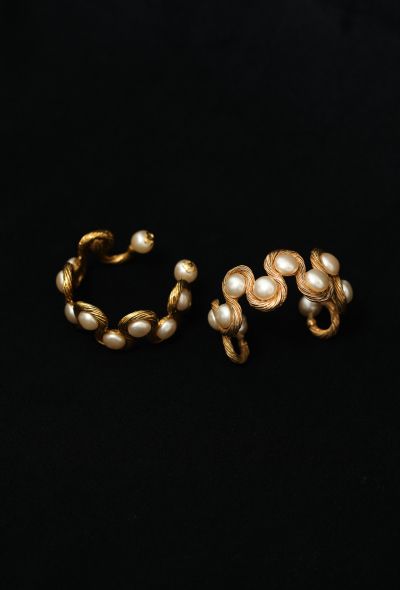 Chanel 1993/94 Bourgeois Pearl Bangle Set - 2 Chanel 1993/94 Bourgeois Pearl Bangle Set - 2
