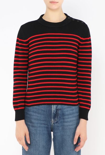 Saint Laurent 2013 Striped Knit Sweater - 1 Saint Laurent 2013 Striped Knit Sweater - 1