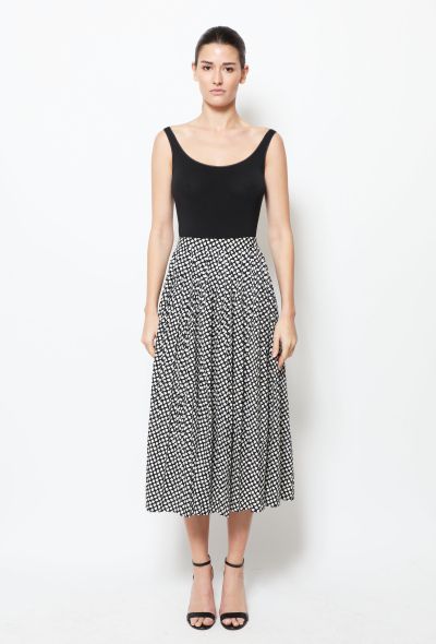 Exquisite Vintage Pleated High waisted Day Skirt - 1