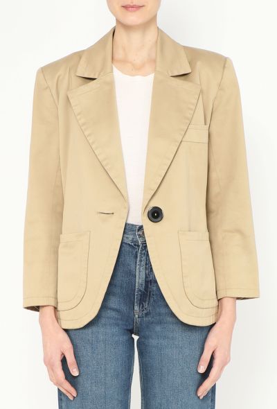 Saint Laurent Vintage Classic Gabardine Blazer - 1