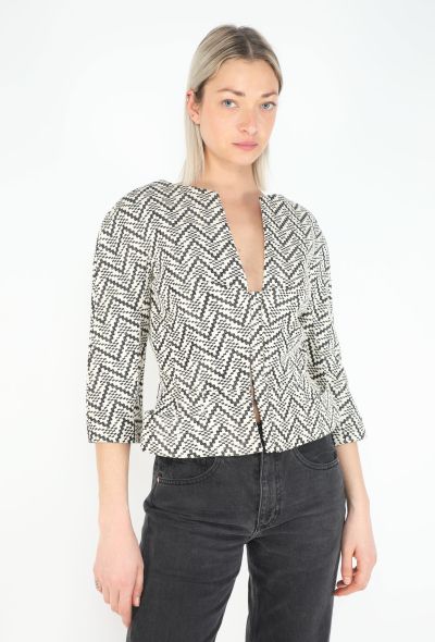 Dior Chevron Corset Jacket - 2