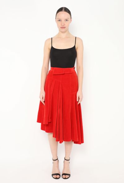 Comme des Garçons Rare 1988 Asymmetrical Velvet Skirt - 2 Comme des Garçons Rare 1988 Asymmetrical Velvet Skirt - 2