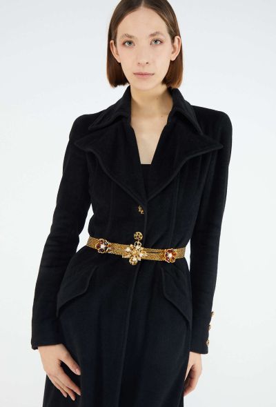 Chanel COLLECTOR S/S 1996 Gripoix Camélia Chainlink Belt - 1