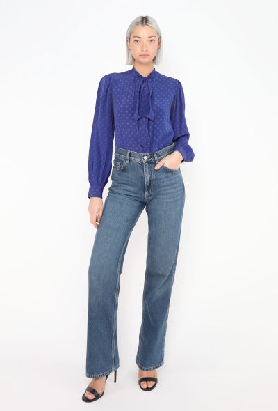 Saint Laurent Vintage Silk Lavallière Blouse - 2 Saint Laurent Vintage Silk Lavallière Blouse - 2