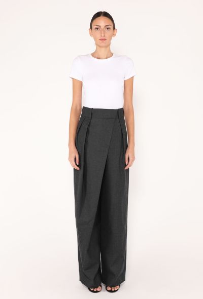 Loewe 2024 Wool Wrap Trousers - 2