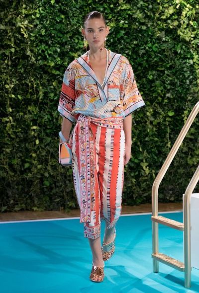 Emilio Pucci S/S 2018 Graphic Silk Dress - 2