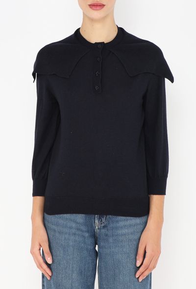 Dior F/W 2019 Cashmere Knit Polo Top - 2