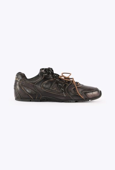 Miu Miu New Balance 530 SL Distressed Leather Sneakers, 2024 - 1