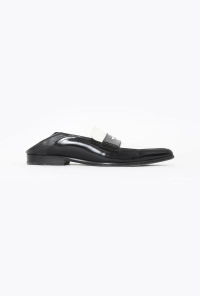 Loewe 2020 Folded Leather Penny Loafers - 1 Loewe 2020 Folded Leather Penny Loafers - 1