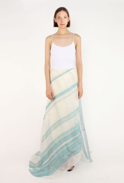 Calvin Klein Asymmetrical Layered Silk Skirt, 1990s - 1