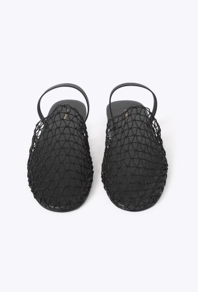 The Row 2021 Macramé Net Slingback Sandals - 2