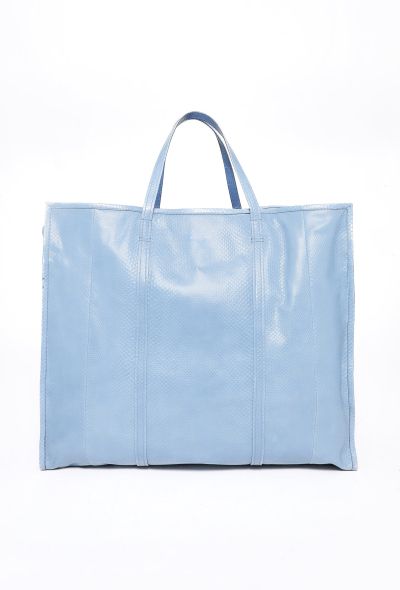 Balenciaga S/S 2017 Python Bazar XL Shopper Bag - 1