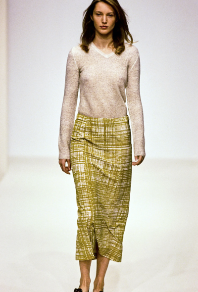                             S/S 1996 Graphic Silk Skirt - 2