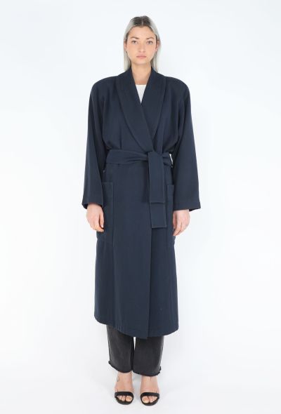 Alaïa F/W 1984 Shawl Belted Coat - 1
