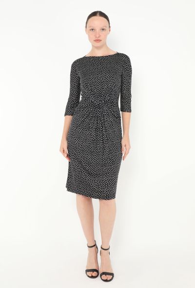 Dior Ruched Silk Polka Dot Dress - 1 Dior Ruched Silk Polka Dot Dress - 1