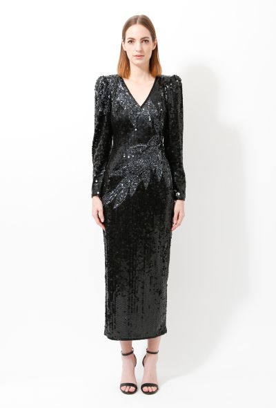                                         Vintage Sequin Embroidered Gown -1