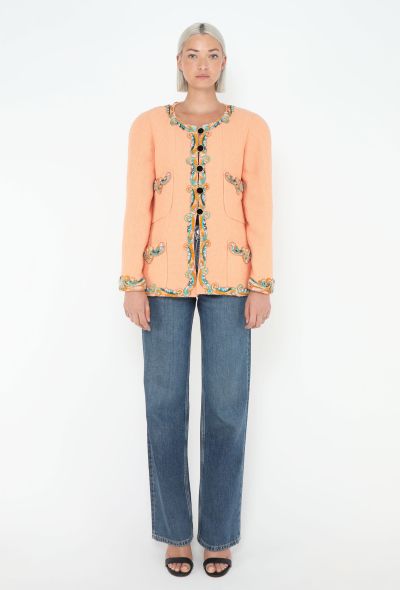 Chanel Early '90s Embroidered Tweed Jacket - 2 Chanel Early '90s Embroidered Tweed Jacket - 2