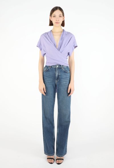 Hermès Chiffon Open-Back Tie Blouse - 1