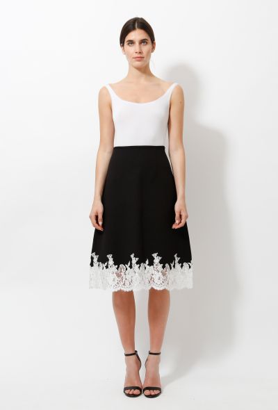                                         S/S 2016 Lace Trim Skirt-1