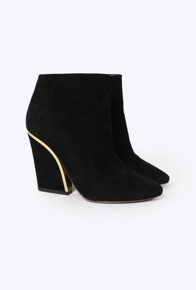 Chloé Beckie Suede Ankle Boots - 2