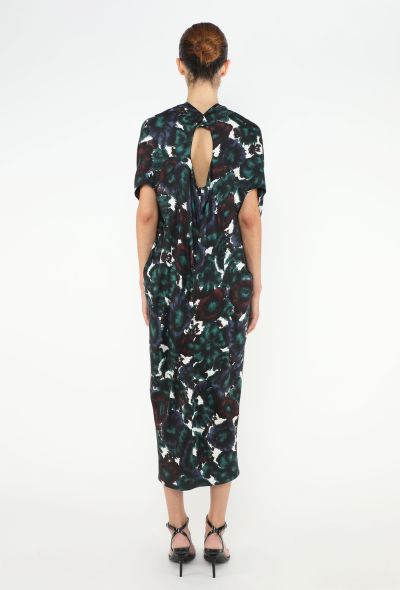Balenciaga Abstract Silk Cowl Dress - 2
