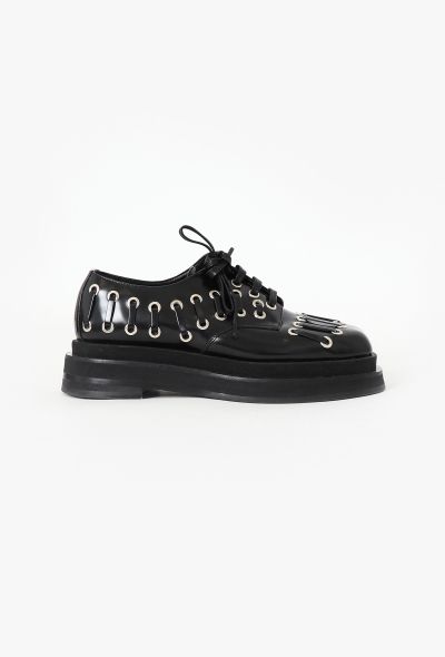Simone Rocha F/W 2024 Leather Grommet Brogues - 1