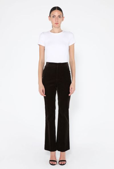 Loro Piana Gaby Velvet Flared Trousers, F/W 2024 - 2