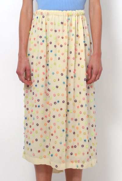                                         Floral Beaded Skirt-1