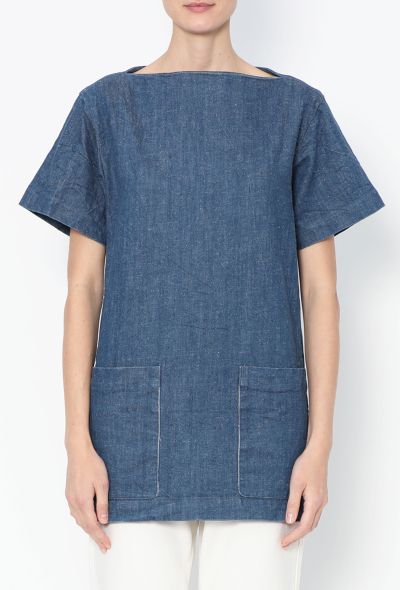 Céline S/S 2011 Boat-Neck Denim Tunic - 1