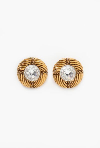 Chanel '70s Strass Clip Earrings - 1 Chanel '70s Strass Clip Earrings - 1