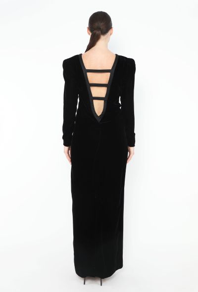 Courrèges '70s Open-Back Velvet Gown - 2