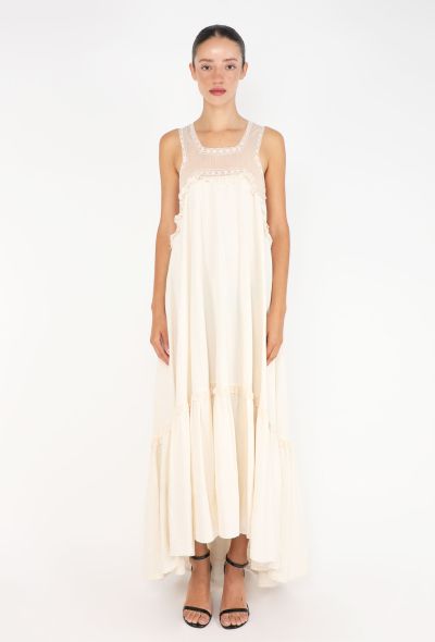 Veronique Branquinho Cotton Lace Dress, 1990s - 1