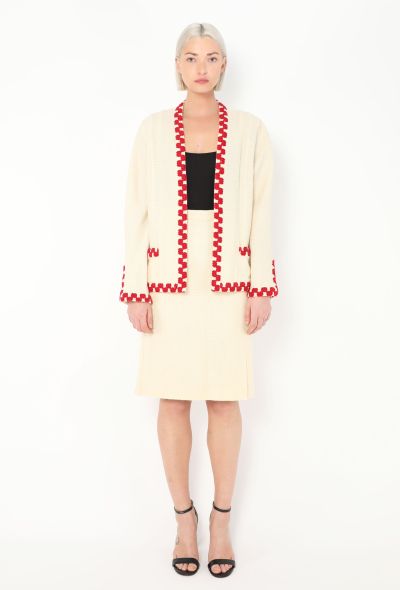 Chanel Rare S/S 1987 Embroidered Tweed Ensemble - 1