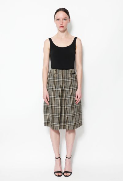                                         F/W 2016 Tartan Wool Skirt-1